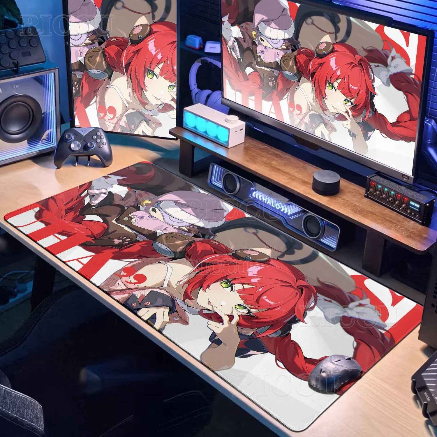 

ZZZ Ukinami Yuzuha XXL Kawaii Mouse Pad Pc Gamer Non-slip HD Zenless Zone Zero Gaming Keyboard Pad Office Accessories Anime Girl