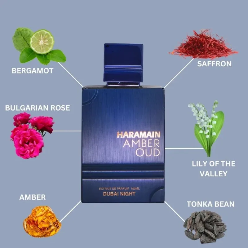 Al Haramain Oud Dubai Night Eau de Parfum Homme Spray 60ml عطور عربية أصلية عطر فرمون نبيل يدوم طويلاً مكياج كولونيا