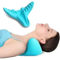 Neck and Shoulder Relaxer, Cervical Traction Device Acupressure Neck Shoulder Back Support Massage Pillow, Neck Stretcher Massag