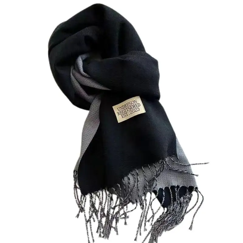39BD Winter Scarf for Women Travel Shopping Adult Fringed Edges Scarf for Outdoor