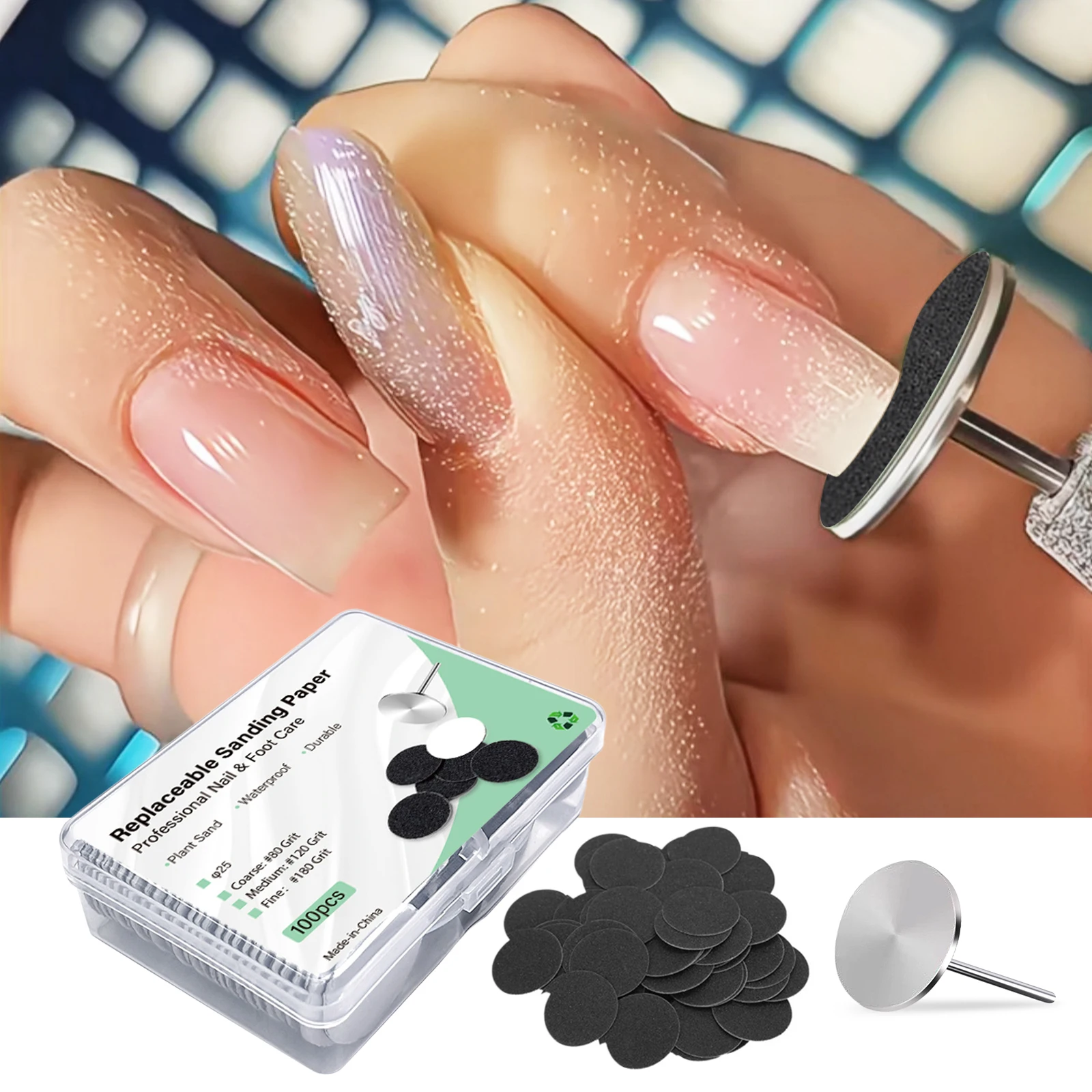 100 Pcs Manicure Pe…