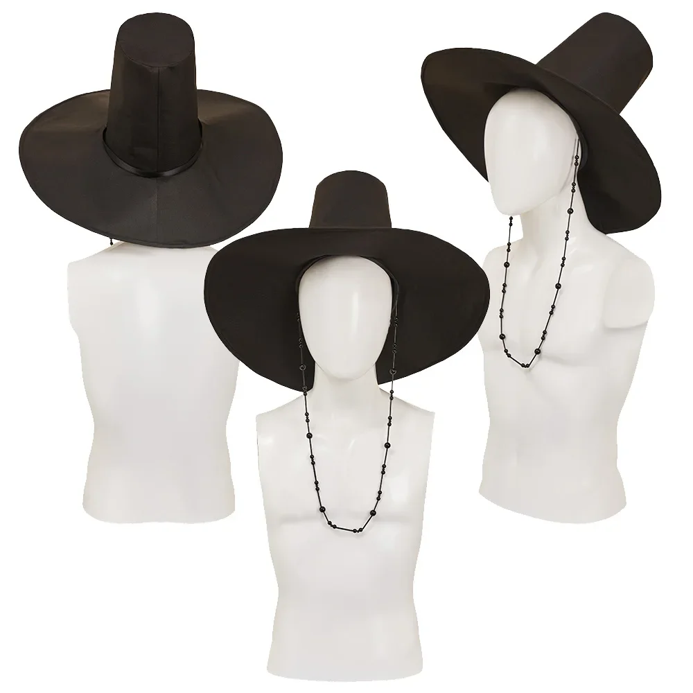 Saja Boys Jinu Cosplay Black Hat Cap   Costume Accessories Halloween Headwear for Men Boys