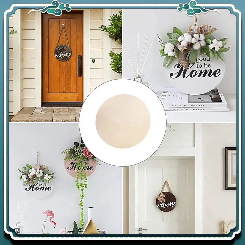 

A67K-9Pcs 12 Inch Wood Circles For Crafts, Unfinished Blank Wooden Rounds Slice Wooden Cutouts For DIY Crafts