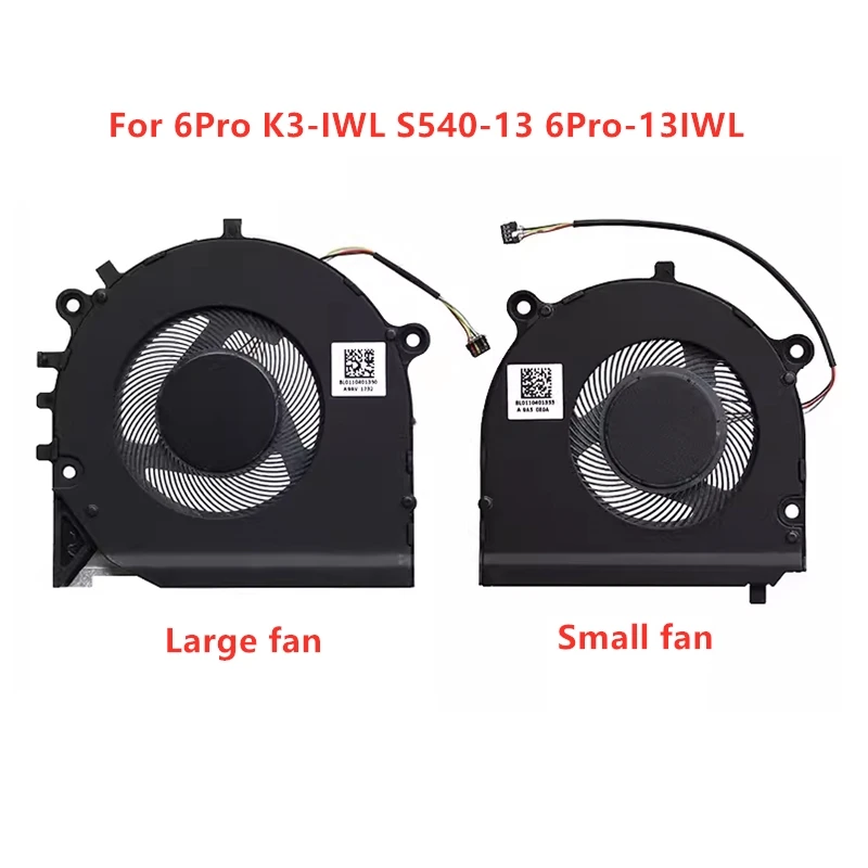 Brand New Original Laptop CPU GPU Cooling fans For Lenovo 6Pro K3-IWL S540-13 WEI 6Pro-13IWL