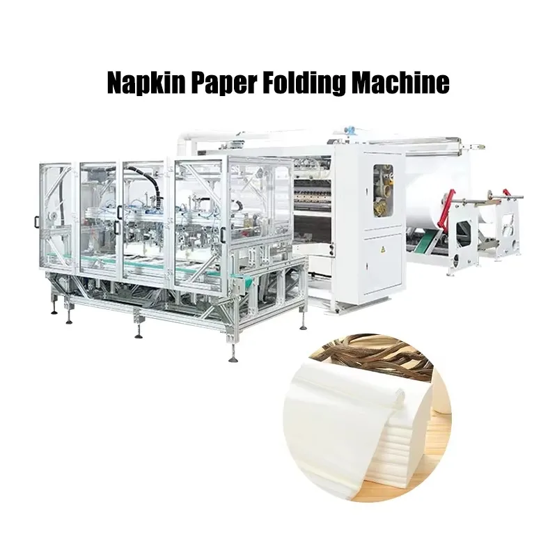 YG Automatic Napkin Machine Tissue Paper Making Equipment with Folding Cutting Embossing System High Speed