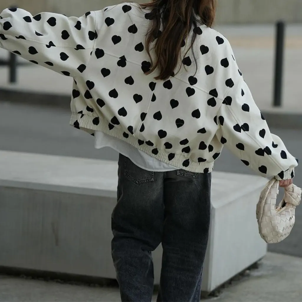 

Women's Long Sleeve Printed Jacket 2024 Autumn Fashion Casual Small Coat European And American Style in Stock