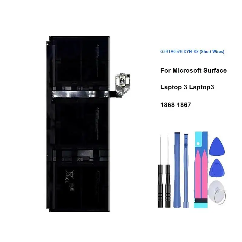 

6041Mah Laptop Battery High Performance For Microsoft Surface 3 1868 1867 G3HTA052H DYNT02 Short Wires