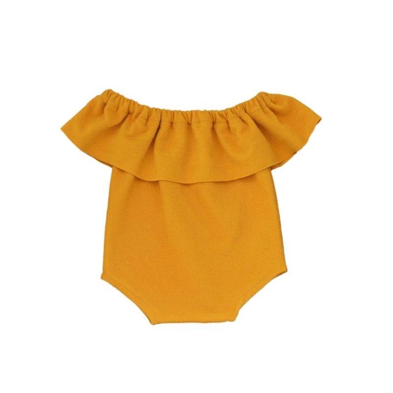 2pcs Newborns Photography Costume Set Lovely Girls Bodysuit & Flower Headband