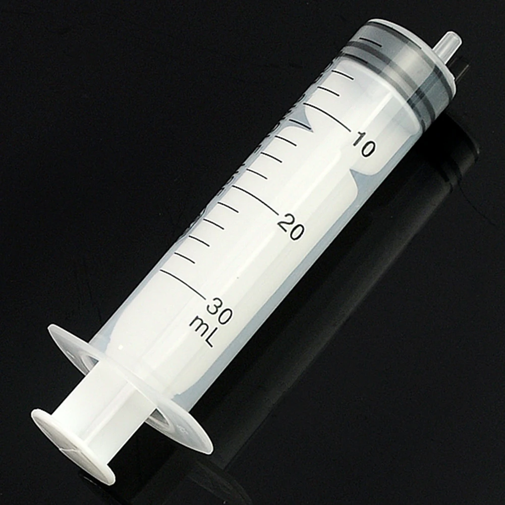 50pcs Disposable syringes Plastic Syringe 30ml Plastic Disposable Industrial Hydroponics Analyze Measuring Nutrient Syringes