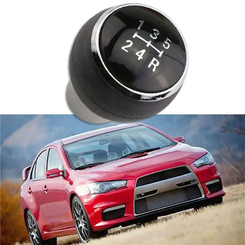 A11M-3X Car 5 Speed Gear Head Shift Knob MT Handball For Lancer EX EVO GTS ASX V3 V5 V6