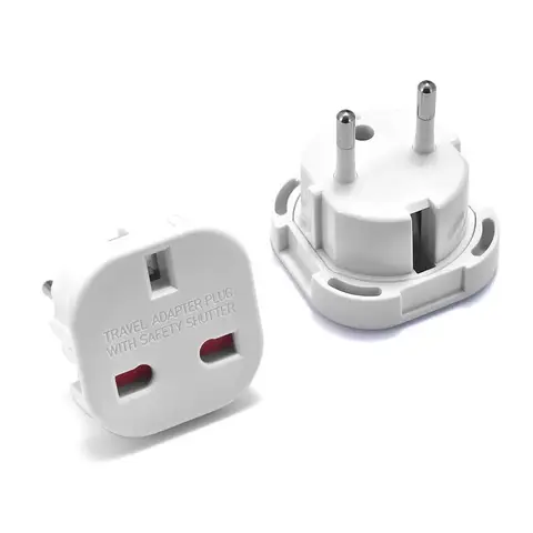 1 st UK till EU-uttagsadapter 220V Euro-resekontaktkonverterare AC-väggladdare nätadapter UK Brittisk adapter Eluttag 8 best sales Plug UK - №8