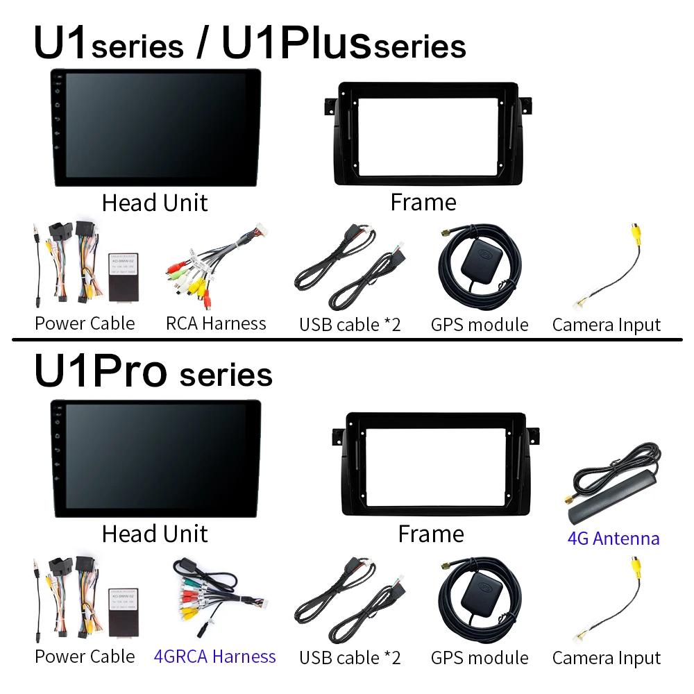 أندرويد 16 9 ''اللاسلكية Carplay راديو السيارة ستيريو مشغل وسائط متعددة لسيارات BMW E46 M3 318 320 325 330 335 1998-2006 مشغل السيارة