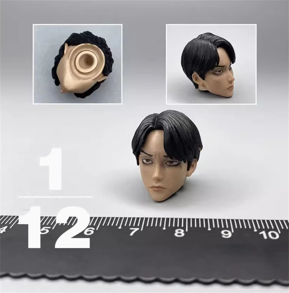 

1/12th 3ATOYS LEVEL9 Gangster Male Cartoon Comic Head Sculpture Carving with Neck Connector For 6" Action Figure DIY