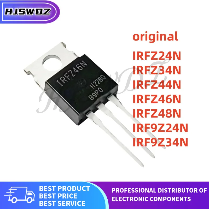 10Pcs Original IRFZ46N IRFZ44N IRFZ24N IRFZ48N IRF9Z24N IRF9Z34N IRFZ34N TO-220 MOSFET