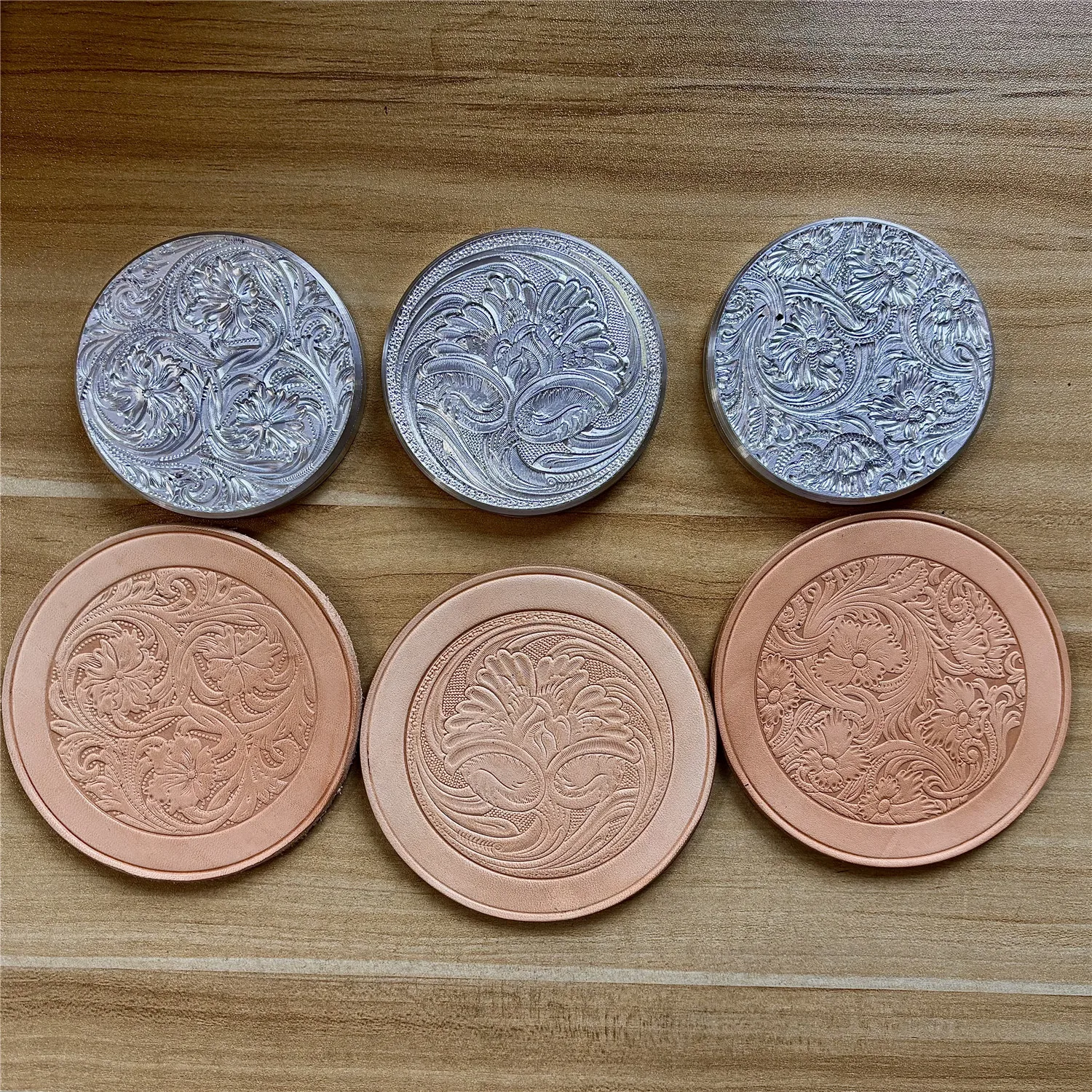 

Форма для 3D-тиснения по коже с цветочным узором 70 мм, штамп для выдавливания и формовки, для холодного и горячего прессования