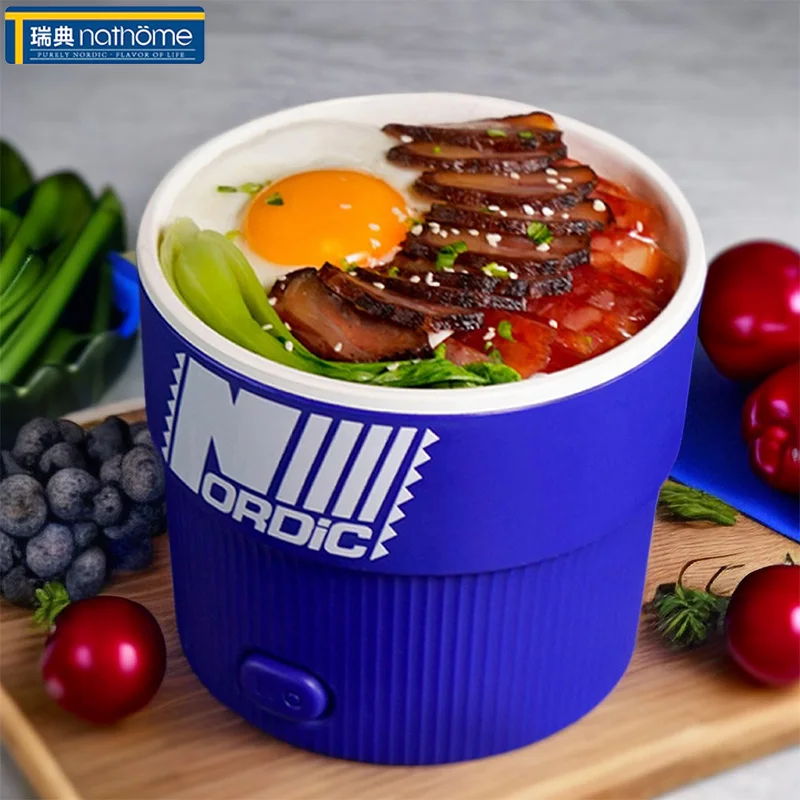 800ml Mini Electric Cooker Small Multifunctional Portable Hot Pot For Home Dormitory Hotel Non-stic Nathome NDG615