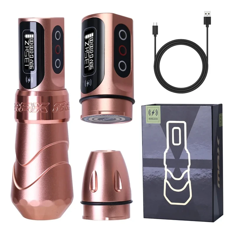 Yilong Max Tattoo Machine Cartridge Pen 2400Mah Batterijen Coreless Motor Lithium Batterij Pen Machine Voor Tattoo Artiesten Body Kit
