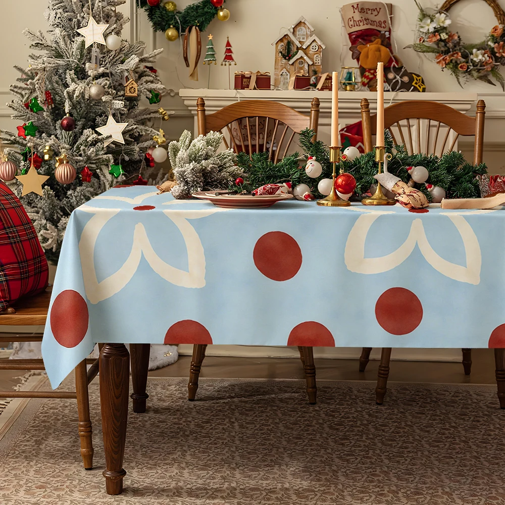 Retro Drip Table Cloth Waterproof Tablecloth Spill Proof Table Cloth, Wipe Clean Table Cloth for Dining Camping