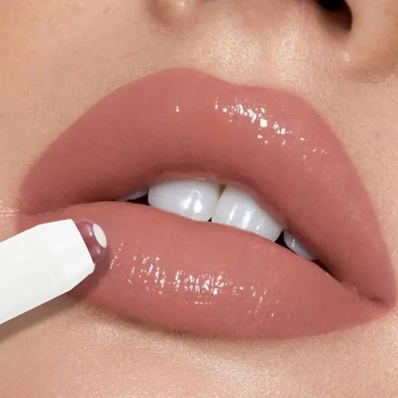 Lápiz labial de terciopelo mate, suave, de larga duración, taza antiadherente, bálsamo labial de colores brillantes, maquillaje de esmalte de labios rojo y rosa