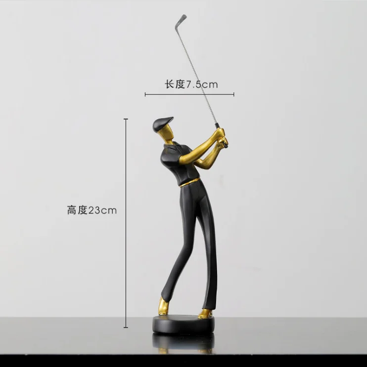 ديكور المنزل الحديث تمثال جولف الشمال الديكور مكتب سطح المكتب دراسة غرفة المعيشة تلفزيون خزانة الديكور السكني #5