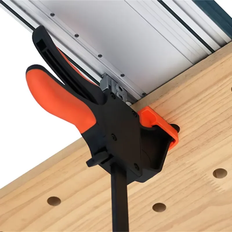 1/2Pc Track Quick Clamps - Secure and Fast Clamping for Track-Saw Tracks, Push-Button Fast Release, Table Saw Quality Cut