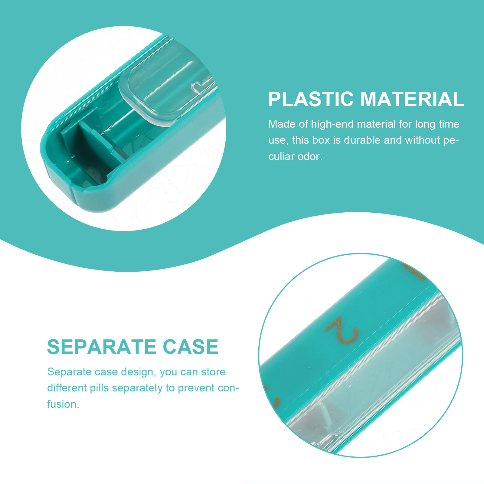 

1 комплект, портативный органайзер для лекарств, еженедельная коробка для таблеток, дорожный чехол, сумка для хранения, прочный компактный органайзер для таблеток, еженедельный