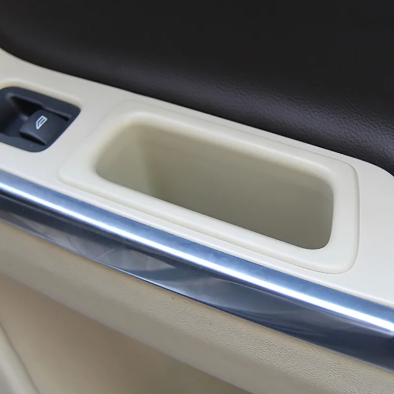 For Volvo XC70 V70 S80 Front Door Handle Storage Box Tray Bracket Interior Styling Organizer Modification Accessories