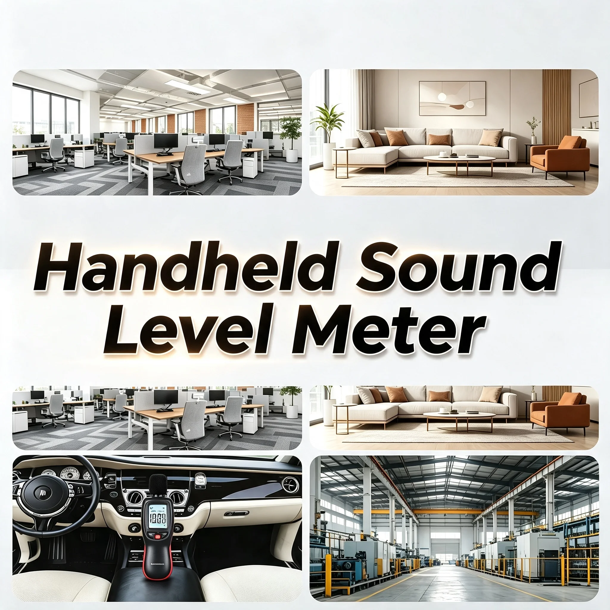 30-130dBA Digital Sound Level Meter with Bluetooth, High Precision 0.1dB Noise Decibel Tester MAX/MIN Backlit for Home & Office