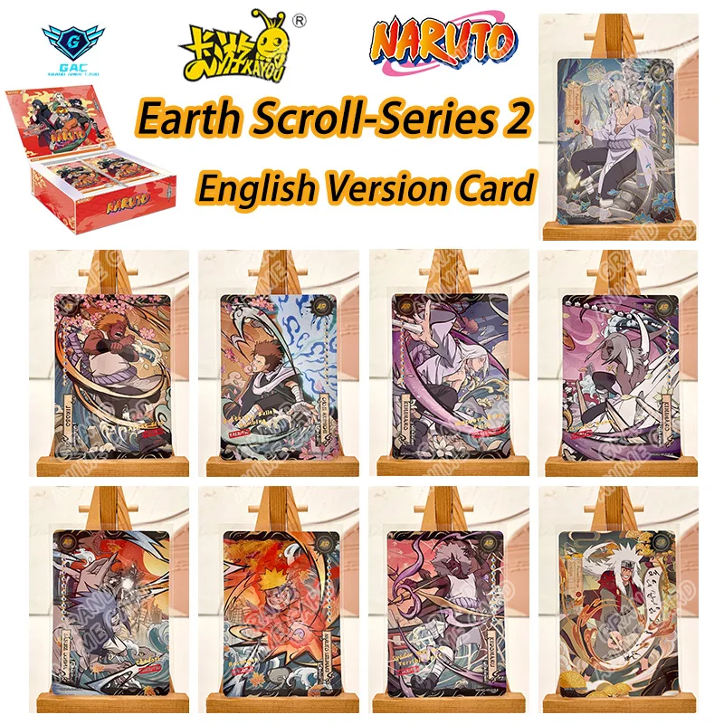 Kayou Naruto Earth Scroll Series 2 AR CR English Version Rare Anime Collection Card Itachi Uchiha Collectible Kids Toy Gift