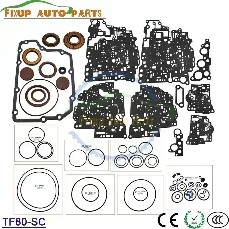 

TF80-SC TF80SC комплект для ремонта автоматической коробки передач, прокладки сцепления, кольца для VOLVO Ford CADILLAC LINCOLN MAZDA Mondeo K 197900 A