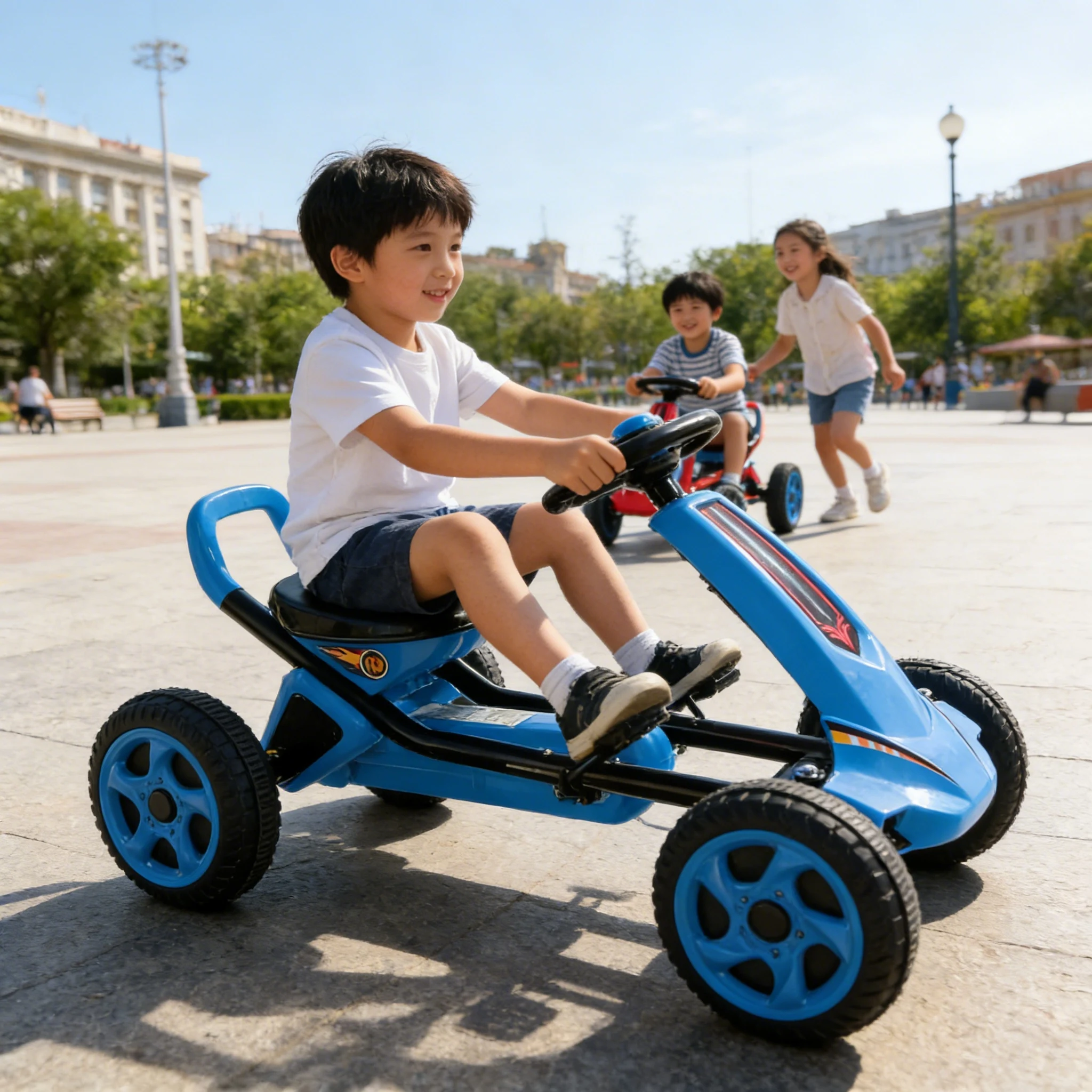 Go Kart Pedal Kids - عربة صغيرة تعمل بالدواسات، سيارة بدواسات