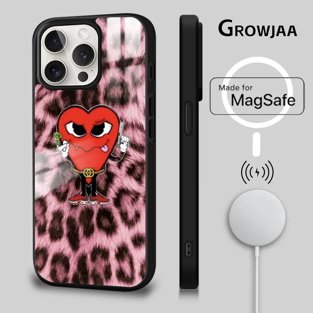 A-Amor Love M-Mafia La Mafia Del Phone Case For IPhone 16 15 14 13 12 11 Pro Max Plus Mini Magsafe Mirror Wireless Magnetic Fund