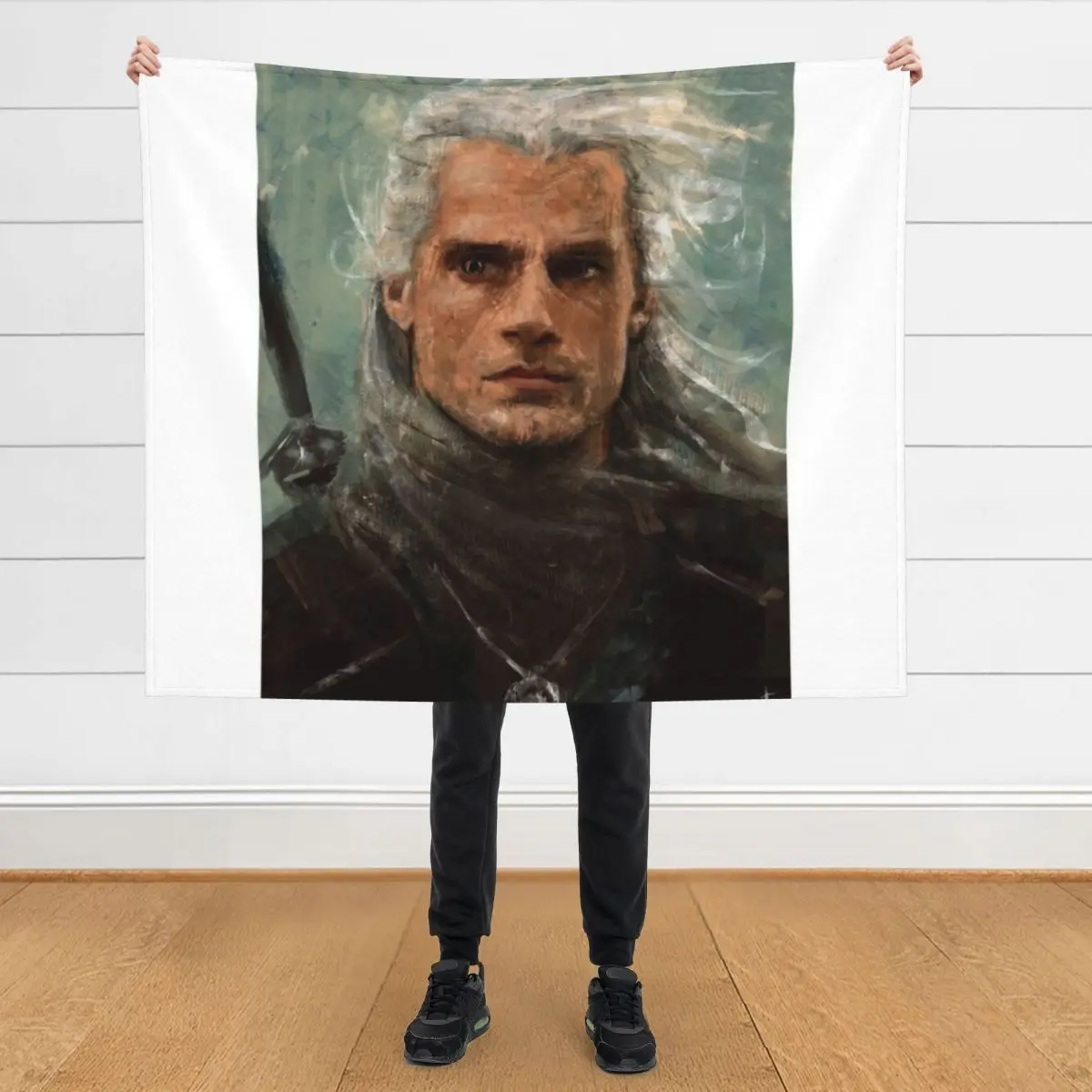 

Henry Cavill - Geralt of Rivia Throw Blanket Moving Luxury Throw Soft Beds Blankets
