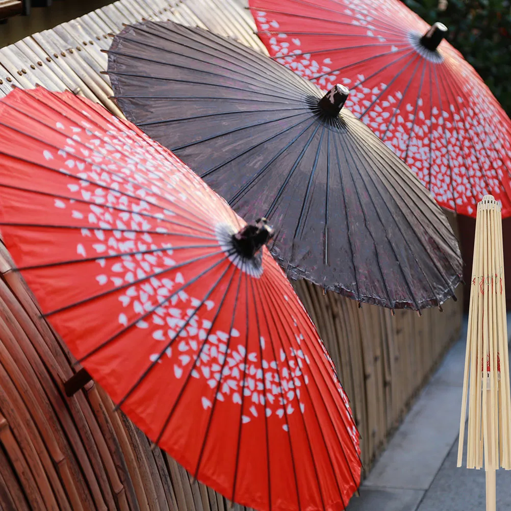 

2pcs Handmade Bamboo Oil Paper Stands Chic Decorative Racks For Home Party Photography Props Oiled Paper Supports Diy