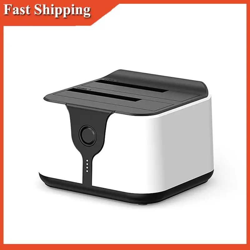 

AB97-2.5/3.5 Inch SSD External Hard Drive Enclosure SATA To USB 3.0 HDD Case Dual Bay Hard Drive Docking Station US Plug