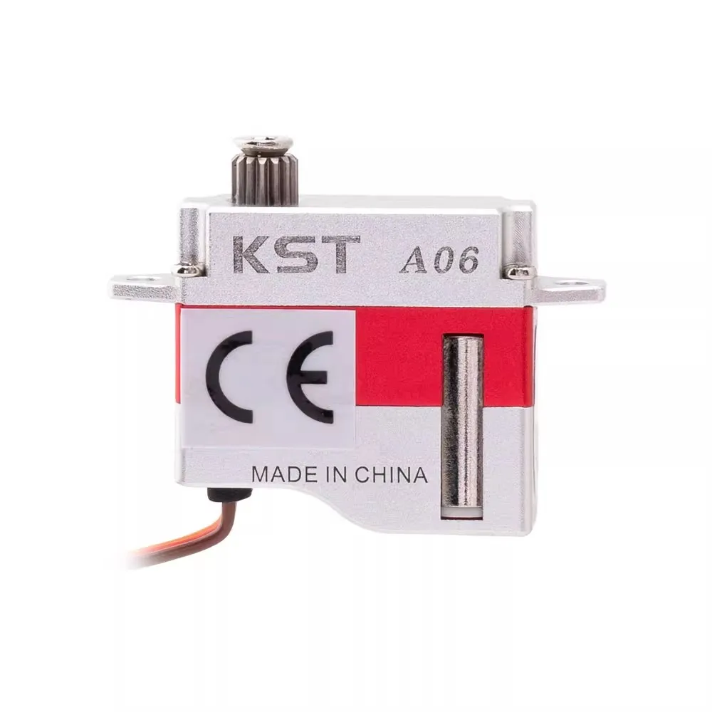 

KST A06 V6.0 Series Hollow Cup Micro Mini Metal Brushless Servo 1.4kg ±60° DC4.2V with Double Bearings for F3K Gliders