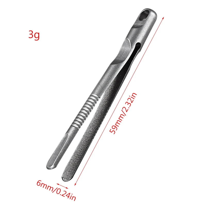 Mini Titanium Alloy Tweezers Portable EDC Tweezers Survival Pick Up Tweezers CNC Outdoor Gadget Tool for Camping Travel A0KF