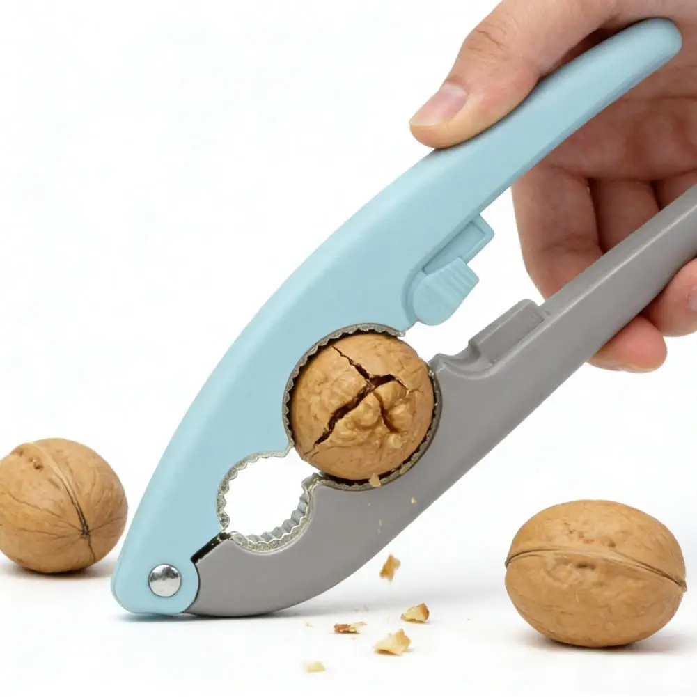 Multi-Nut Cracker with Adjustable Knob Metal Nut Opener for Walnuts Hazelnuts & Pecans Safe Pine Nut Opener Nuts Shell Remover
