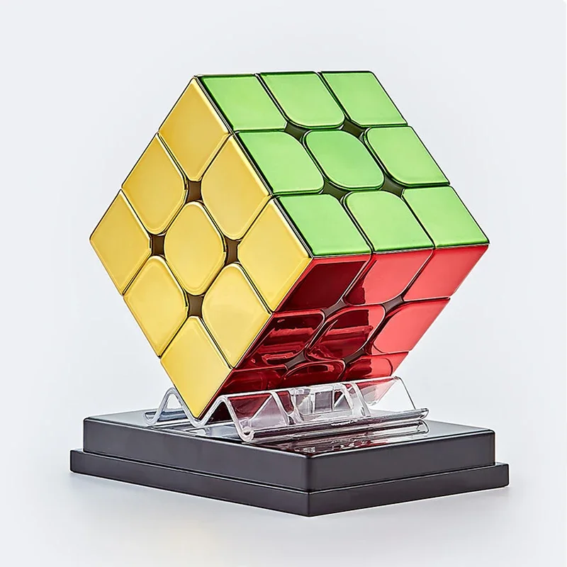 Plating 3x3x3 Magnetic Magic Cube 3x3 Professional Speed Puzzle Children\'s Fidget Toy Cubo Magic Cube Puzzl Magic Cubes