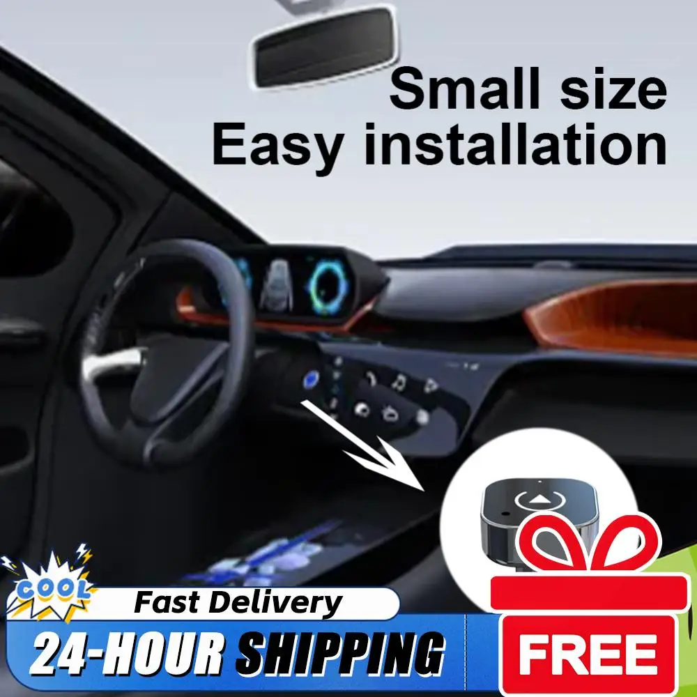 

Беспроводной адаптер 2-в-1 для CarPlay и Android Auto: Умный USB-донгл для преобразования проводного подключения в беспроводное, с автоматическим подключением для штатных систем.