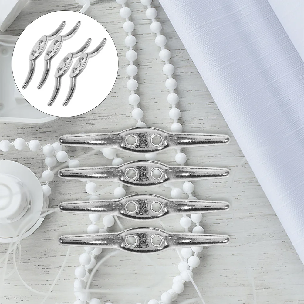 

12pcs Blind Cord Cleat Metal Window Blind Cord Winder Wall Mount Curtain Rope Hook For Home Office Heavy Duty Safety