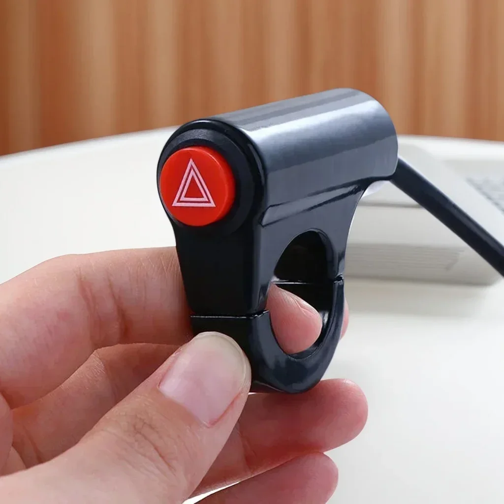 

1 шт. переключатель предупредительной лампы для мотоцикла-кнопка включения/выключения аварийной лампы с двойной вспышкой для мотоцикла, скутера (универсальный аксессуар)