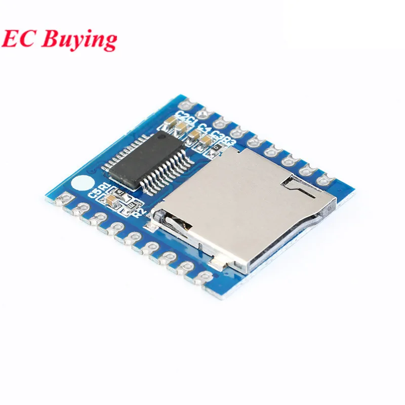 MP3 Voice Player Playback Module XY-V17B Serial Port Control Board WAV Decoding Single Bus/MCU IO Support SD/TF Card U Disk