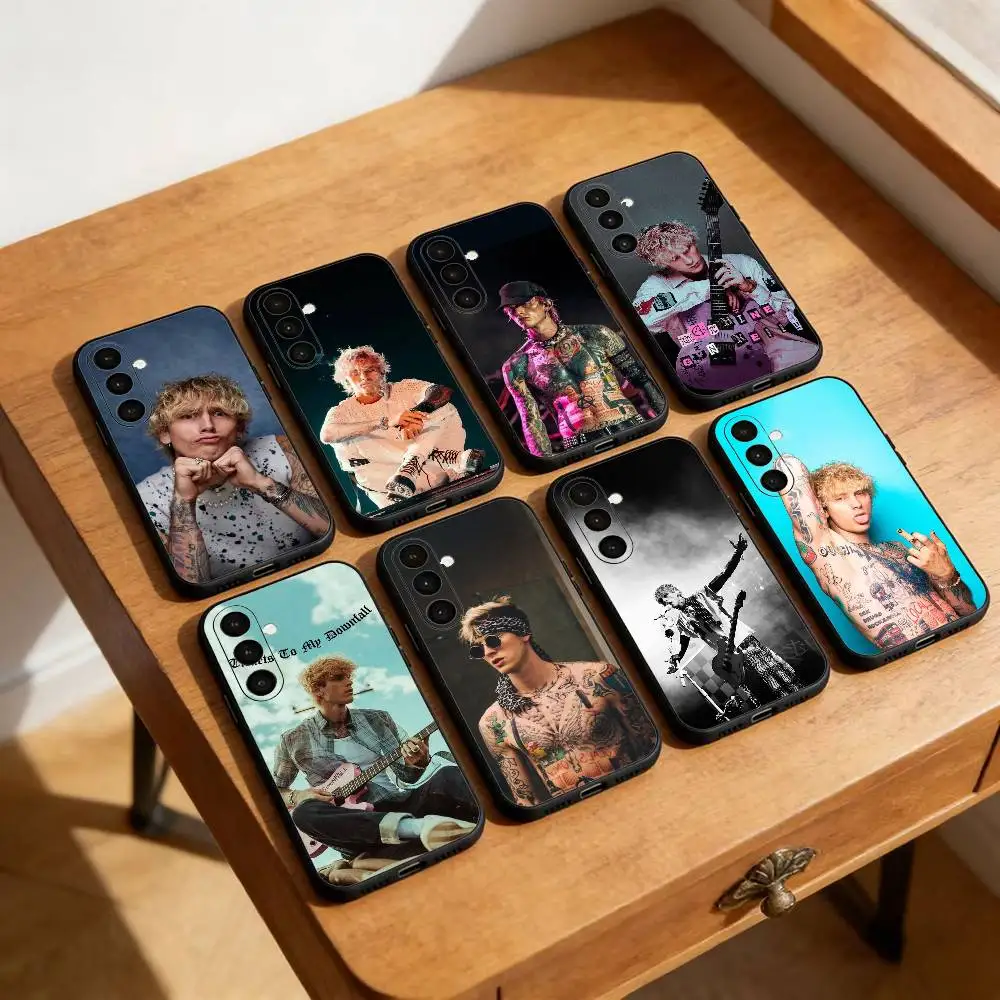 

M-MGK Machine Gun Kelly Phone Case For Samsung Galaxy A91,80,73,72 ,71,53,52,32 ,31,22,21s,20,Soft Black Case