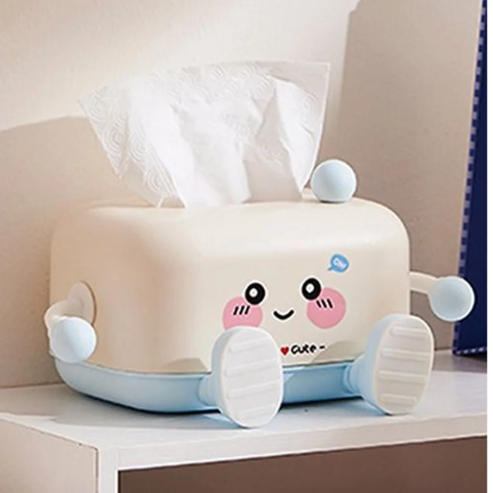 

Creative Paper Towel Holder Large Capacity Plastic Tissue Storage Box Decorative Reusable Napkin Storage Case Desktop Decoration