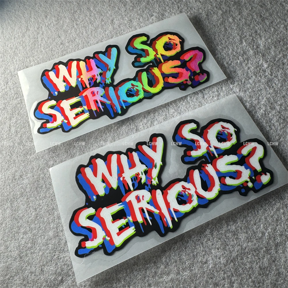 

Наклейки-стикеры «Почему так серьезно» для мотокросса, велоспорта, гонок, декора автомобиля, персонализированные графические наклейки для спортивных мероприятий