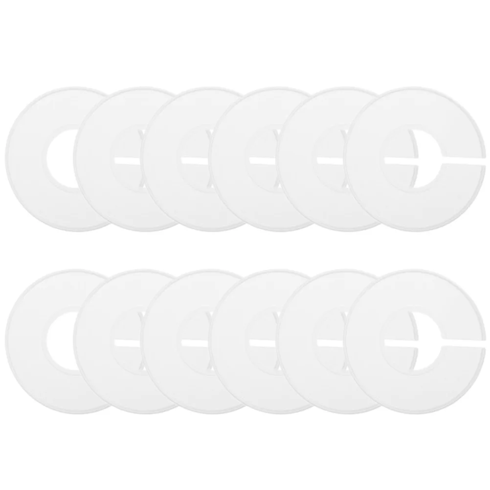 

12Pcs Clothes Size Dividers Plastic Round Hanger Divider Rings for Closet Organizer Baby Kids Wardrobe Clothes Size Button