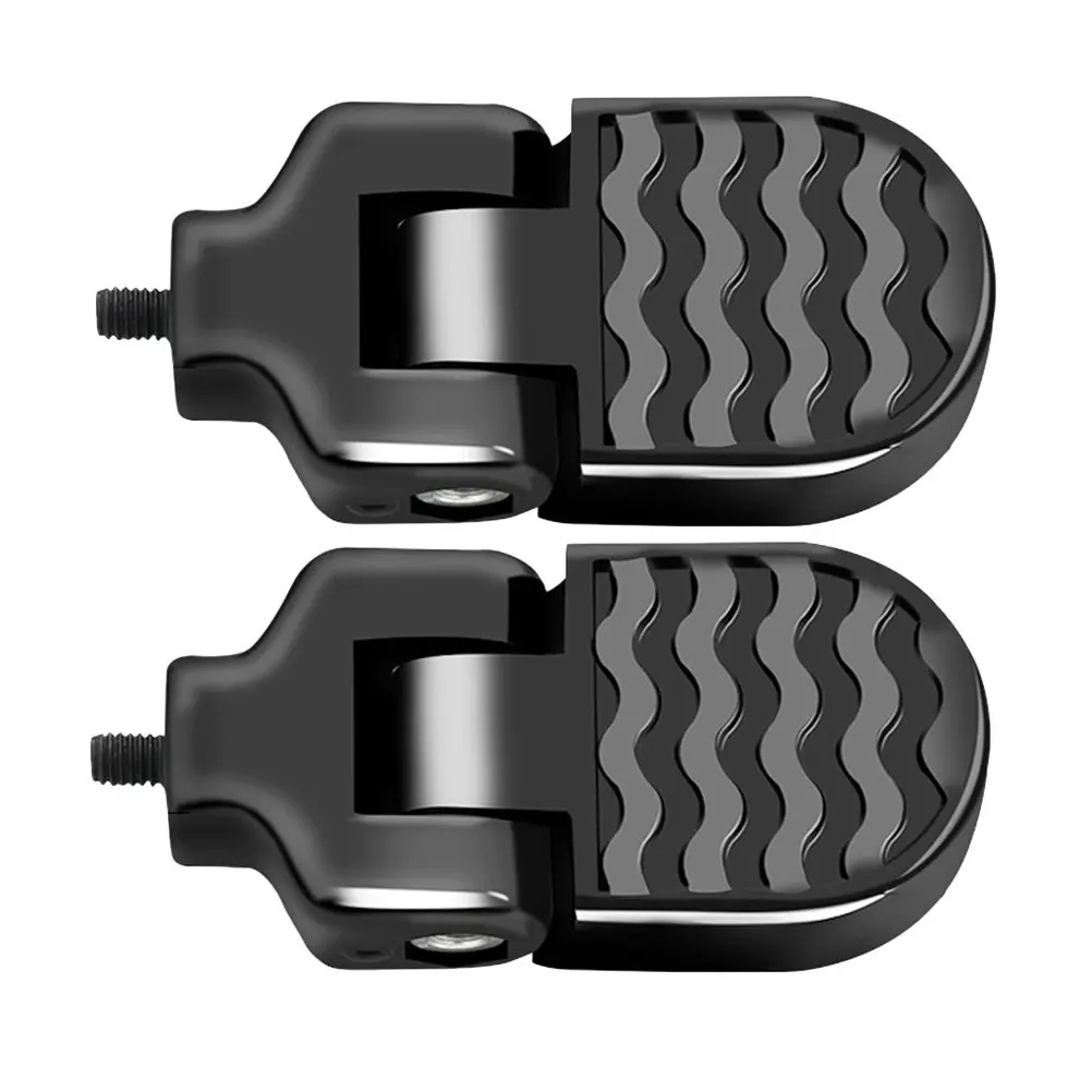 

1Pair Bike Footrest Foldable Rear Seat Pedal for Mountain Bicycle Aluminum Alloy Sturdy Lightweight Non-Slip