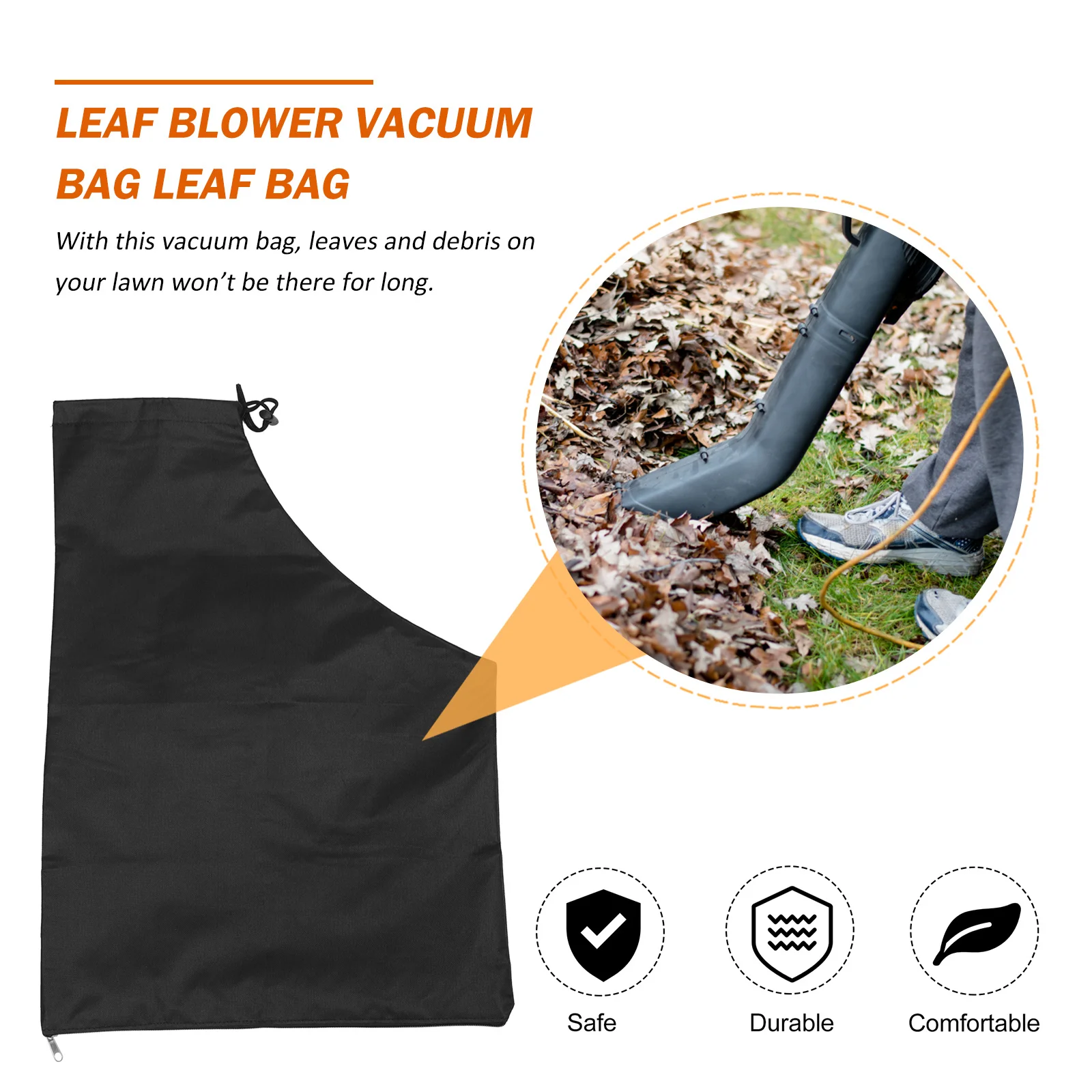 

Leaf Blower Bag Premium Oxford Cloth Durable Large Capacity Yard Fallen Leaves Collection Vacuum Bag Practical Leaf Storage