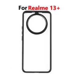 For Realme 13 Plus Case For Realme 13+ Cover 6.7 inch Transparent PC Backplane TPU Shockproof Bumper For Realme 13+ 13 Plus